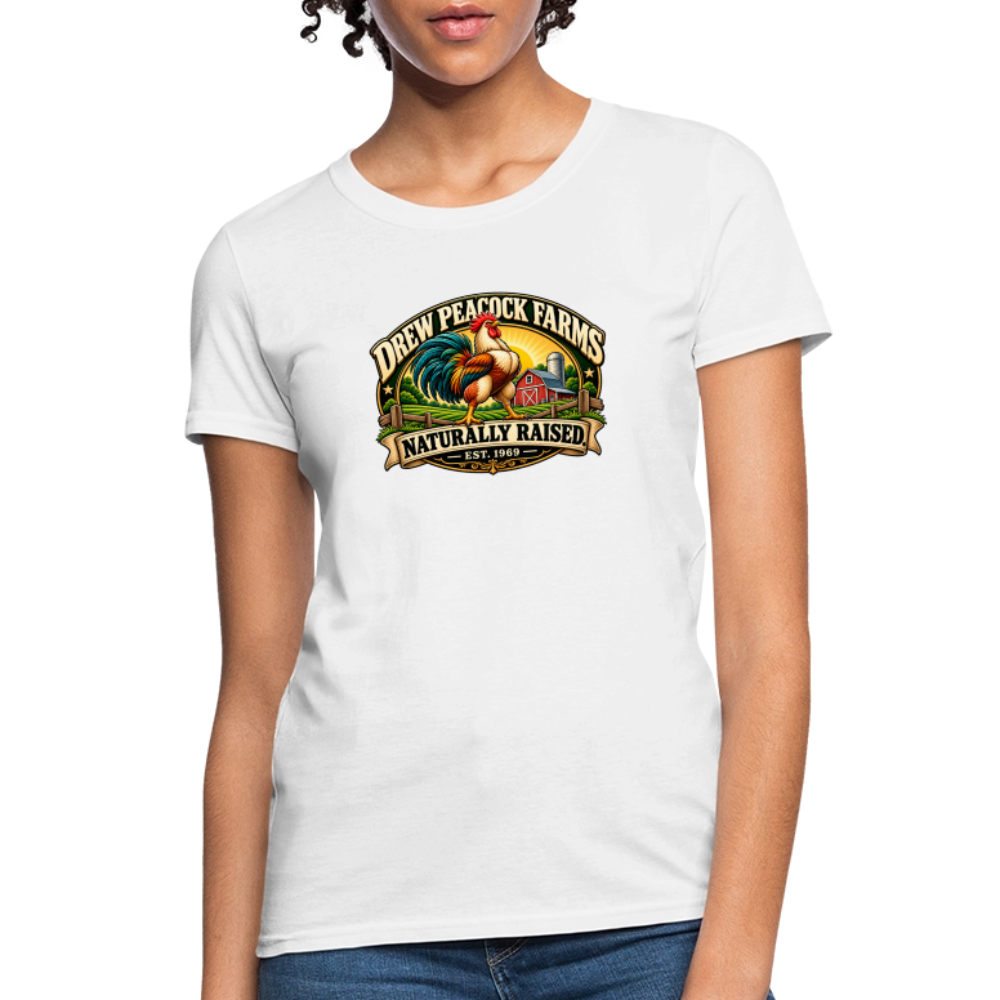 Drew Peacock Farms Women's T-Shirt - white
