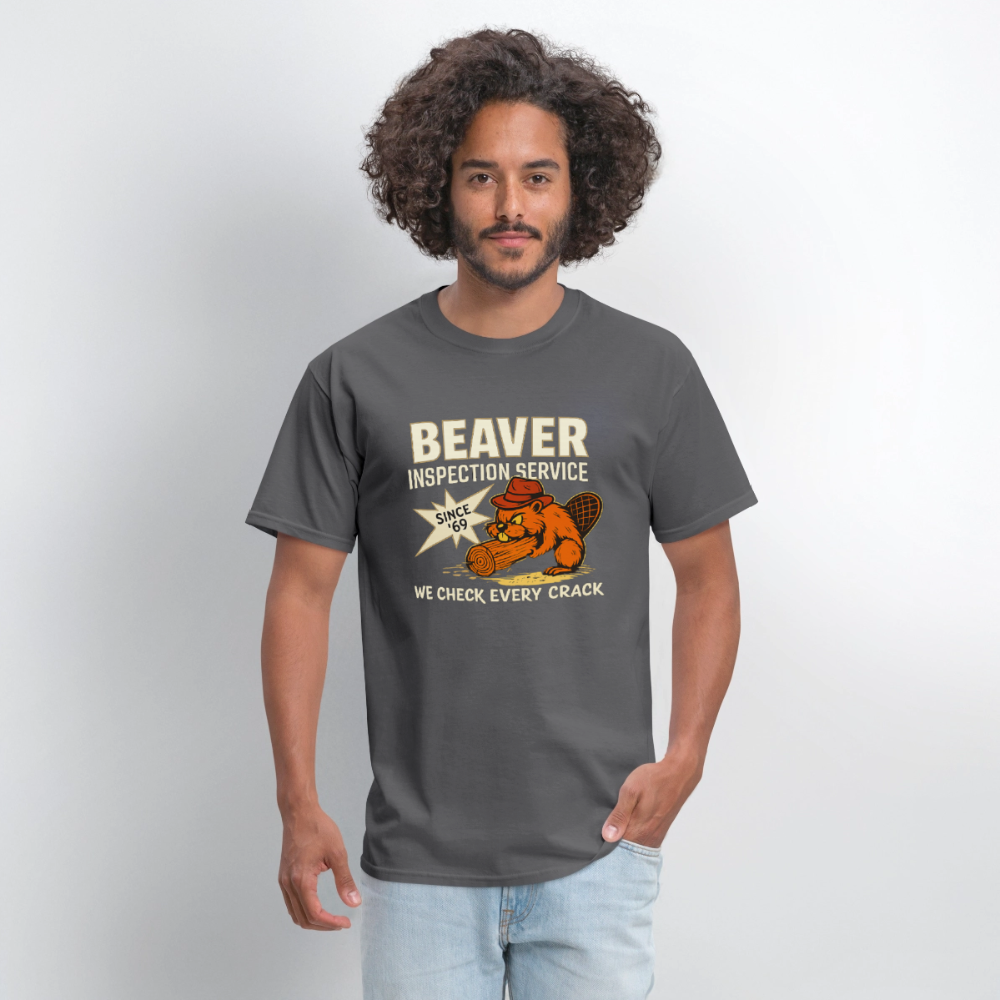 Beaver Inspection Service Funny Adult Humor T-Shirt Color: Black