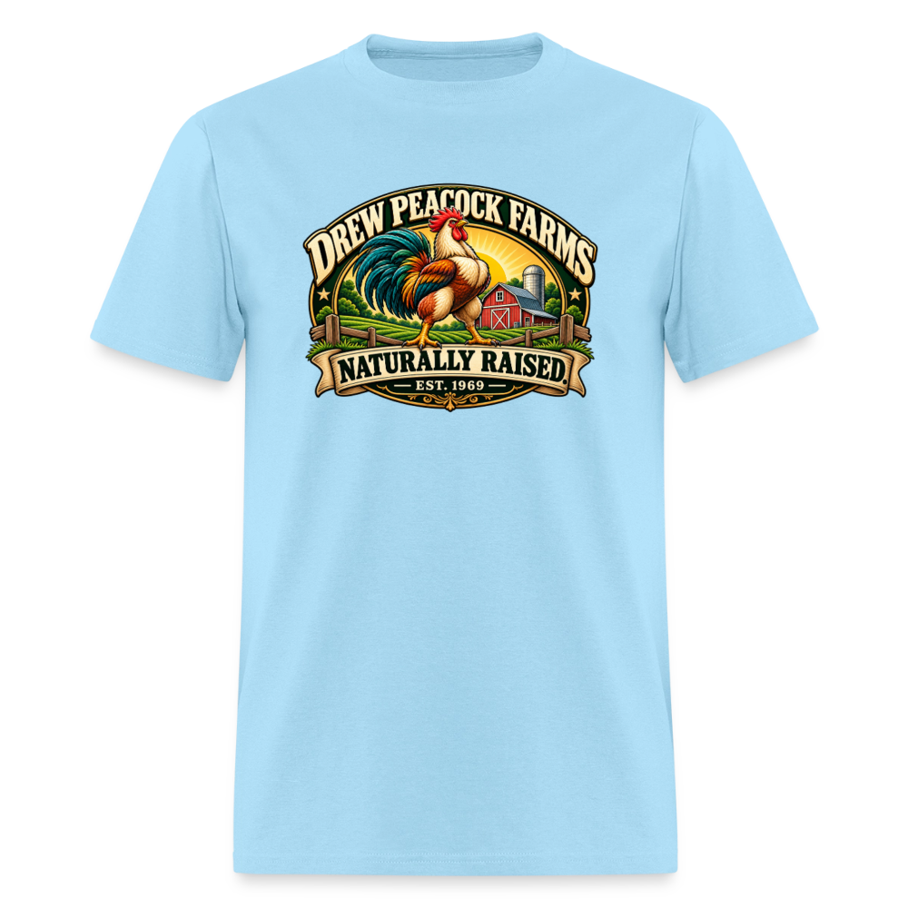 Drew Peacock Farms T-Shirt - powder blue