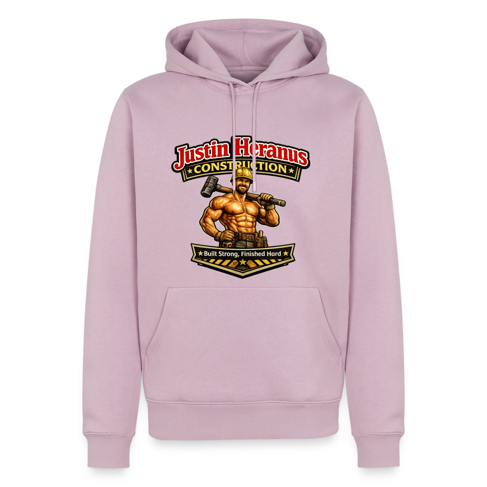 Justin Heranus Construction Premium Hoodie - dusty pink