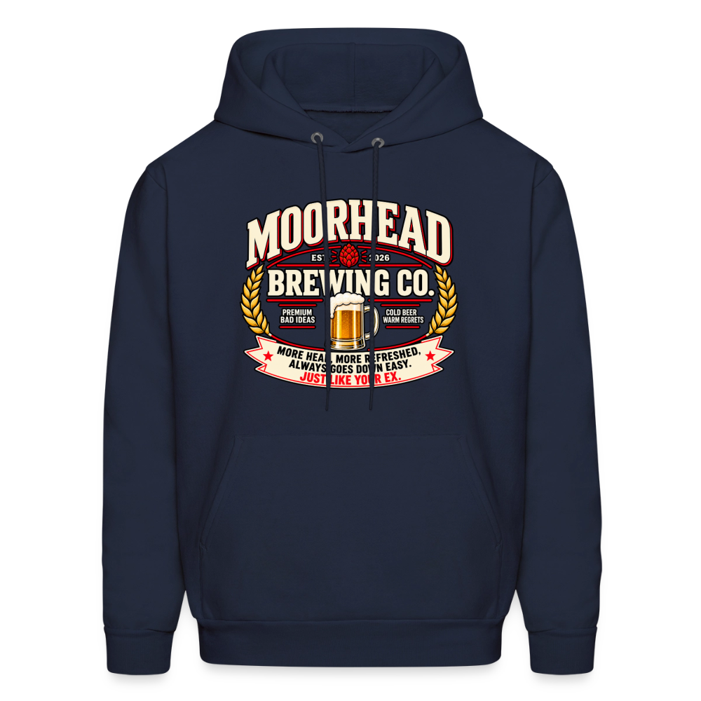 Moorhead Brewing Co. Hoodie Color: Navy