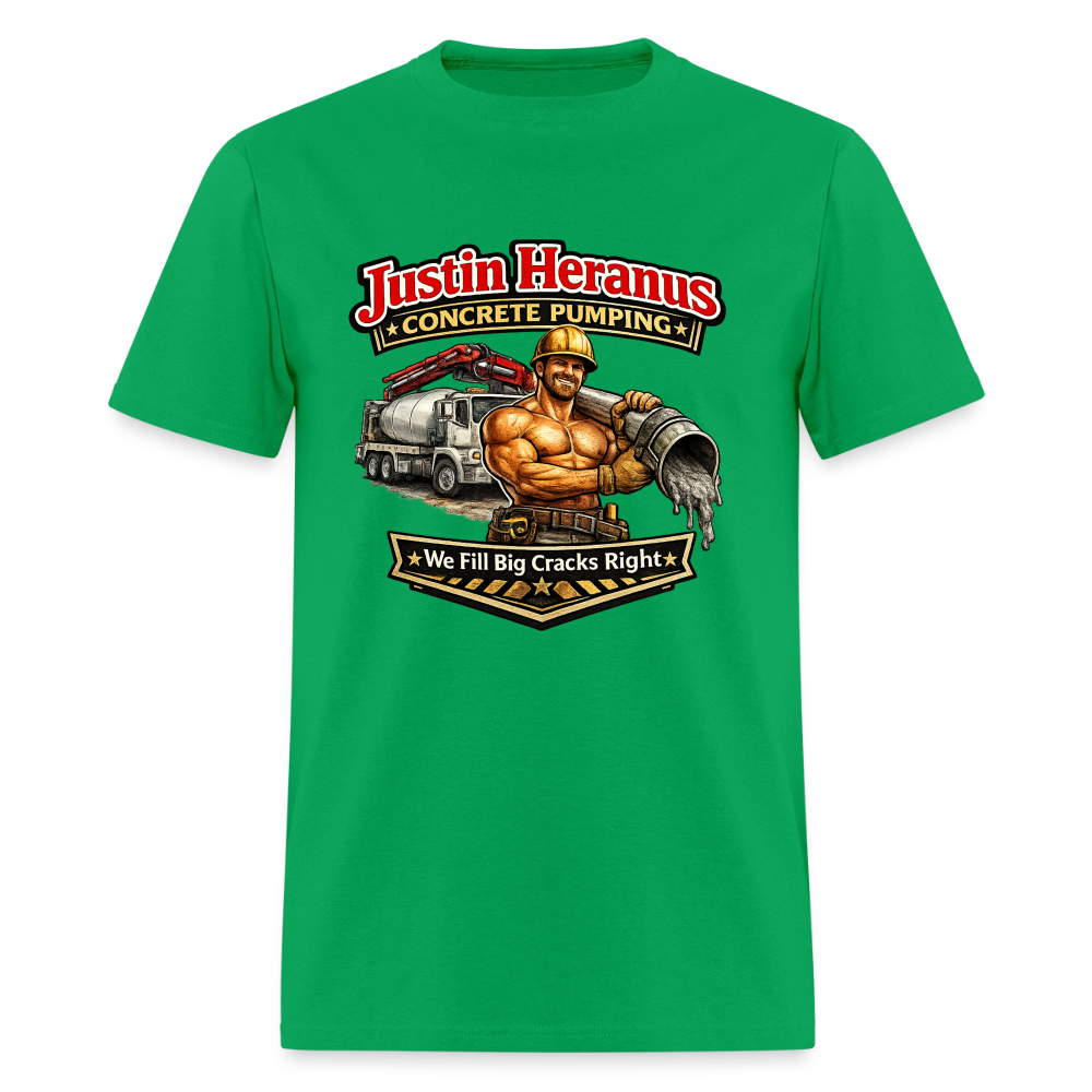 Justin Heranus Concrete Pumping T-Shirt - bright green