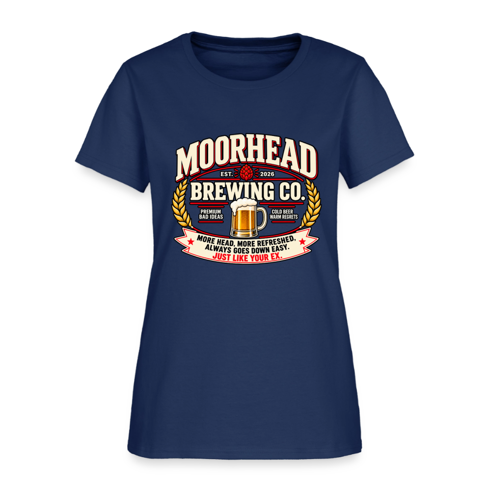 Moorhead Brewing Co. Women’s T-Shirt Color: Blue Dusk