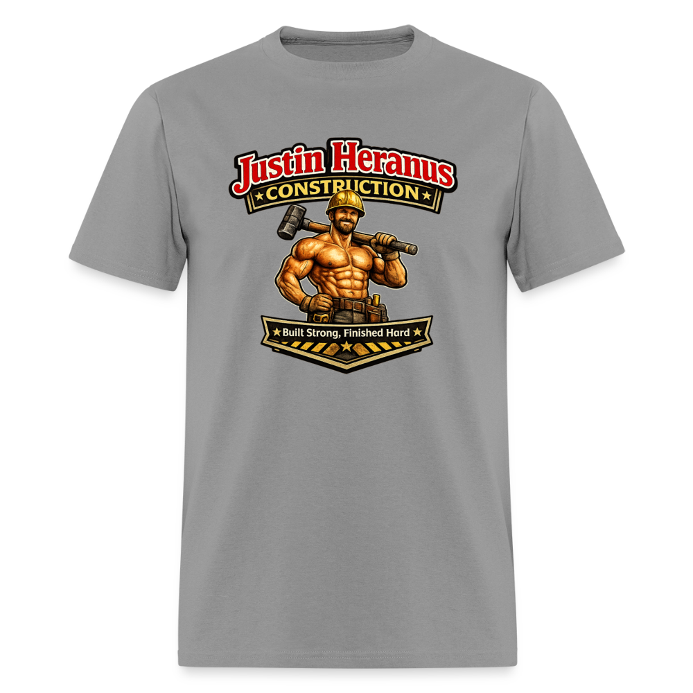 Justin Heranus Construction Funny T-Shirt - rock