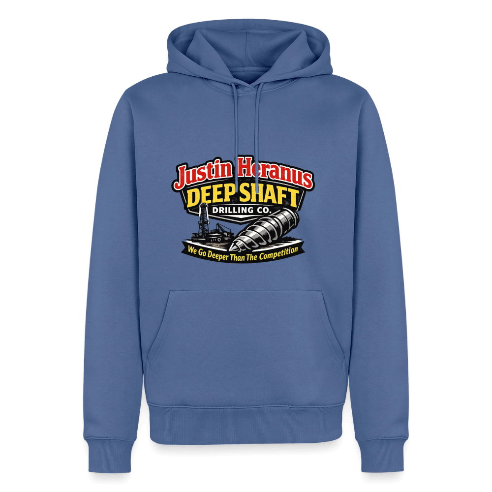 Justin Heranus Deep Shaft Drilling Premium Hoodie Color: Stone Blue