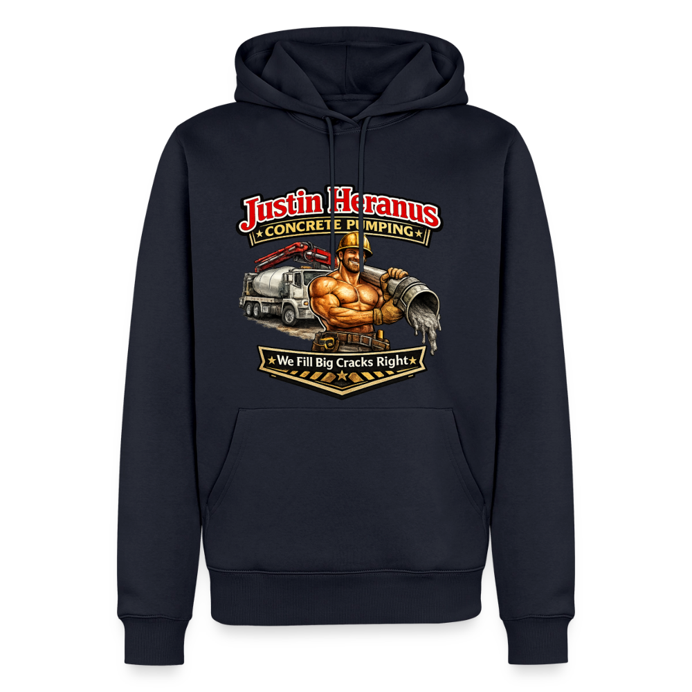 Justin Heranus Concrete Pumping Premium Hoodie - navy