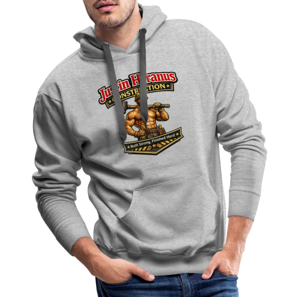 Justin Heranus Construction Premium Hoodie - heather grey