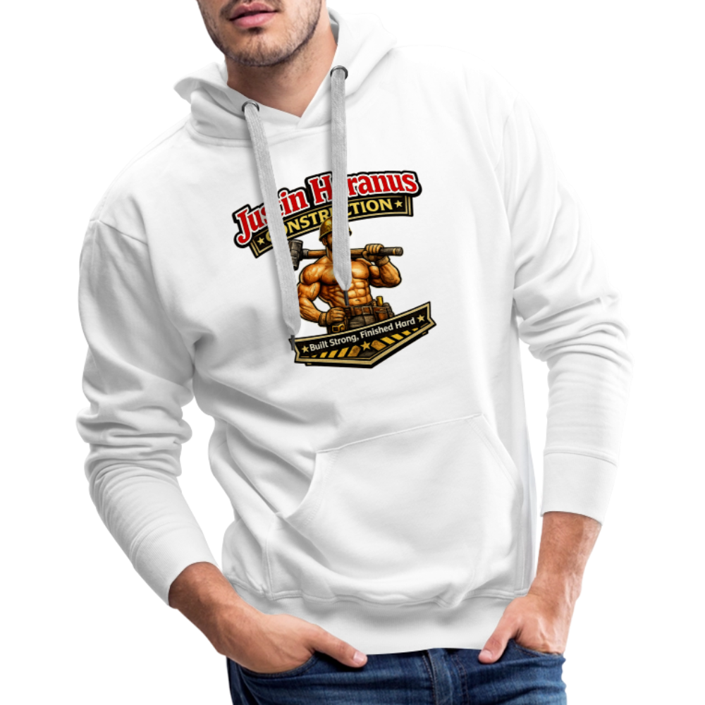 Justin Heranus Construction Premium Hoodie - white