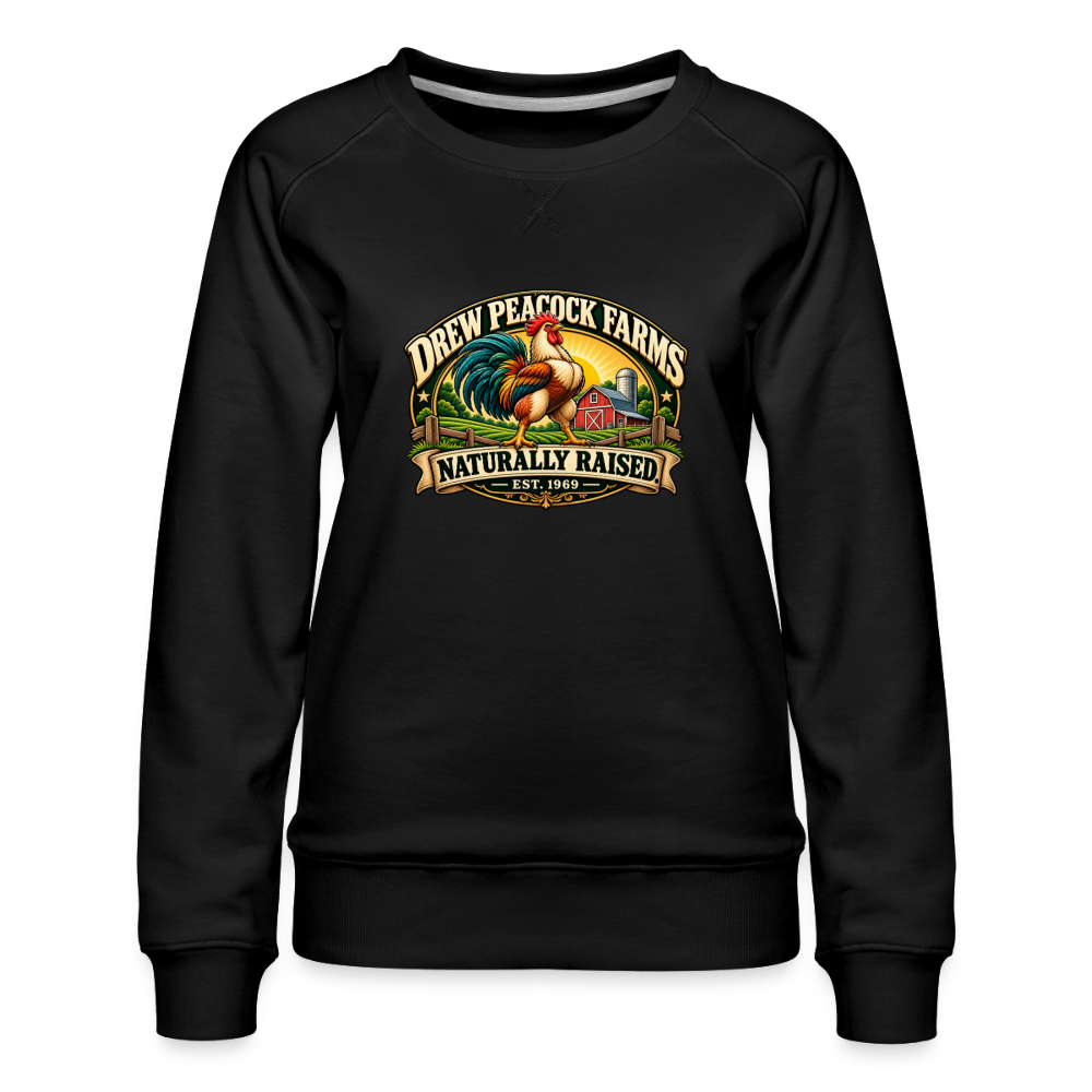 Drew Peacock Farms Women's Premium Sweatshirt - black