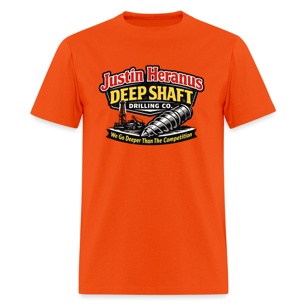 Justin Heranus Deep Shaft Drilling T-Shirt Color: Orange