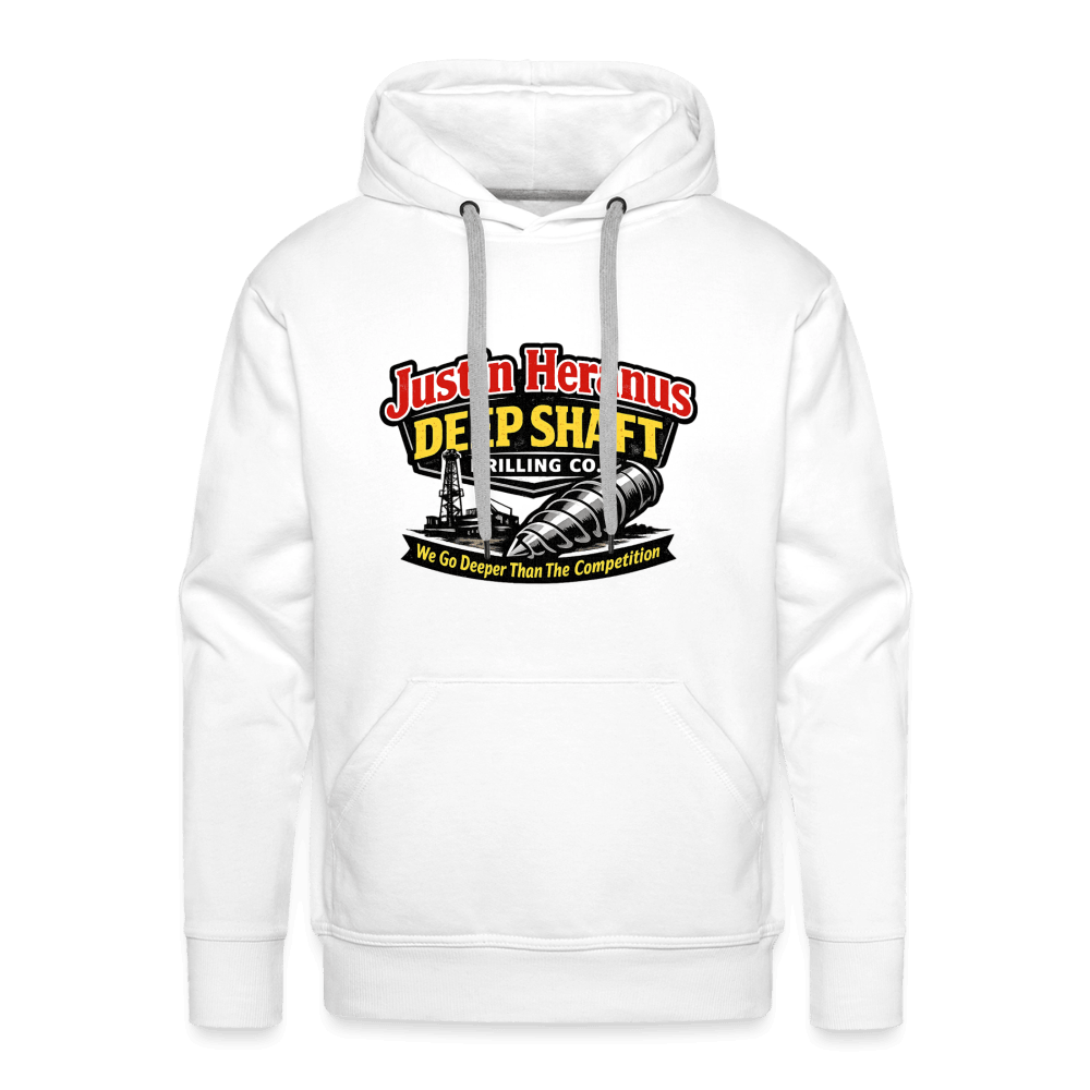 Justin Heranus Deep Shaft Drilling Premium Hoodie Color: White