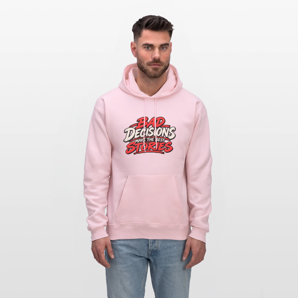 Bad Decisions Make the Best Stories Hoodie Color: Charcoal Grey