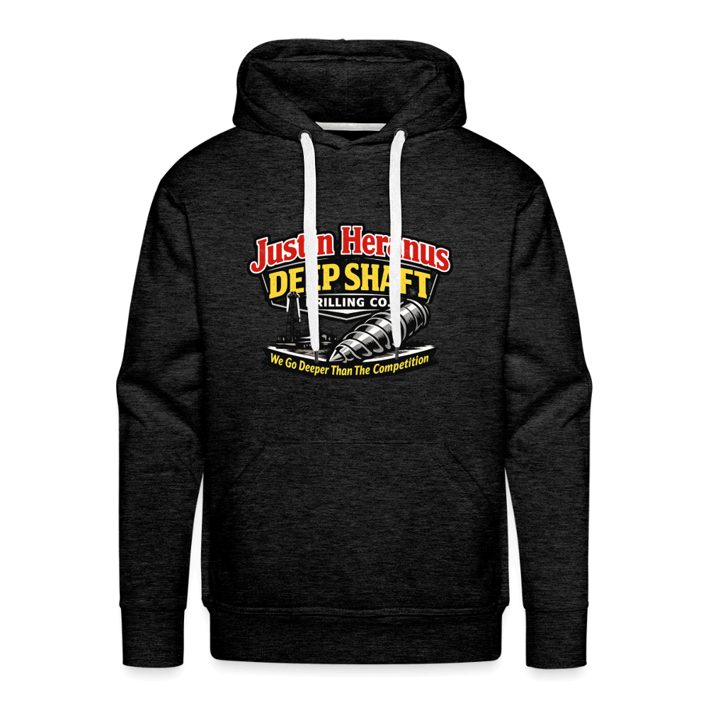 Justin Heranus Deep Shaft Drilling Premium Hoodie Color: Charcoal Grey