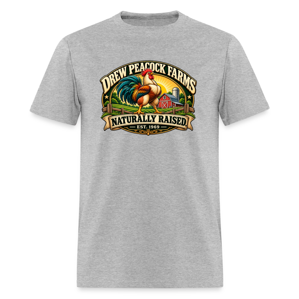 Drew Peacock Farms T-Shirt - heather gray