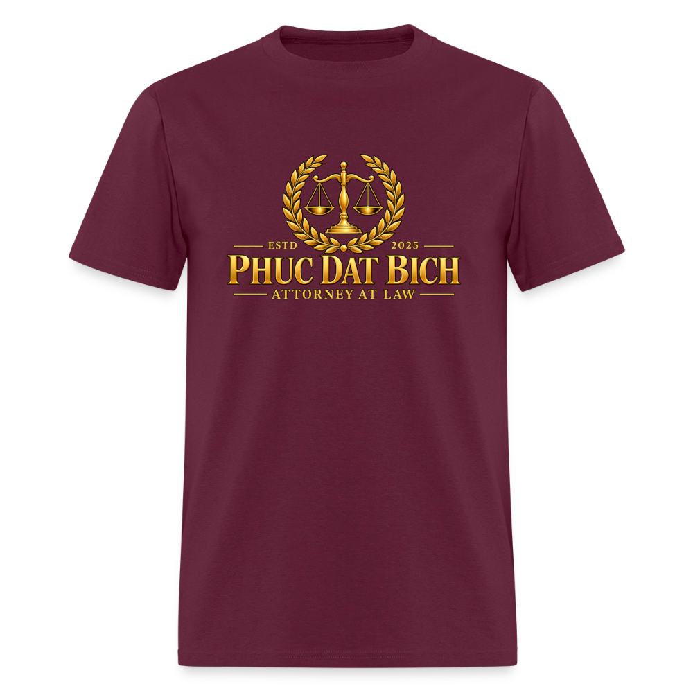 Phuc Dat Bich Attorney At Law T-Shirt - burgundy