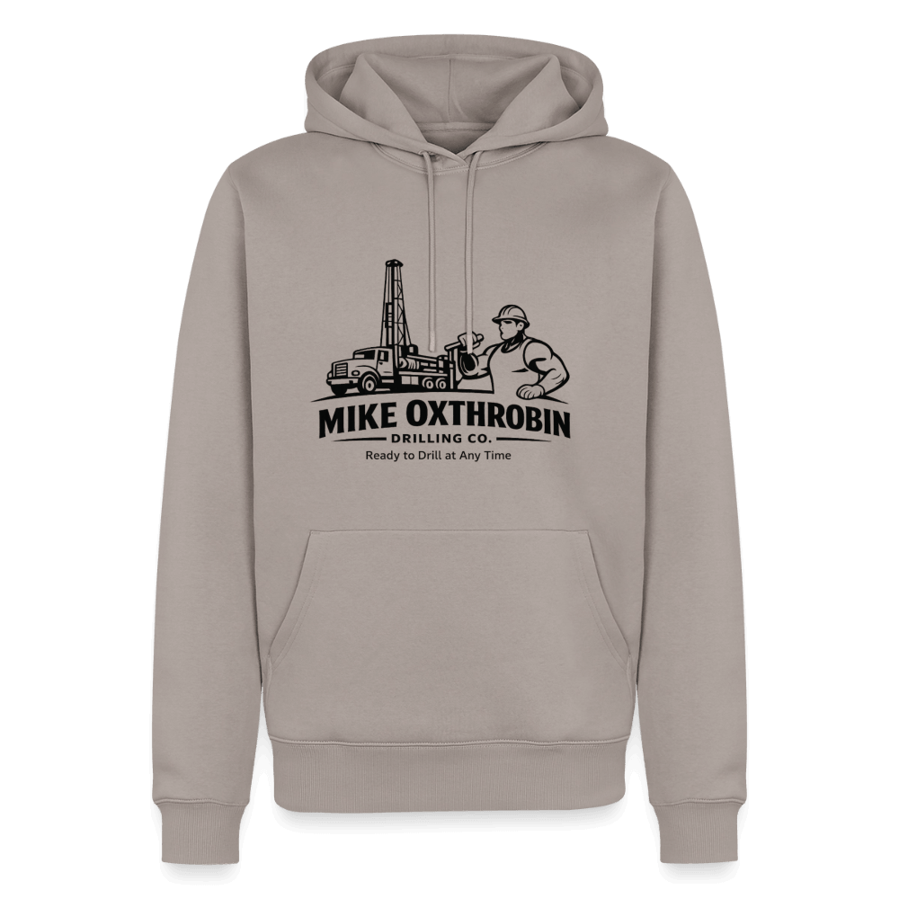 Mike Oxthrobin Drilling Co Funny Premium Hoodie Color: Taupe