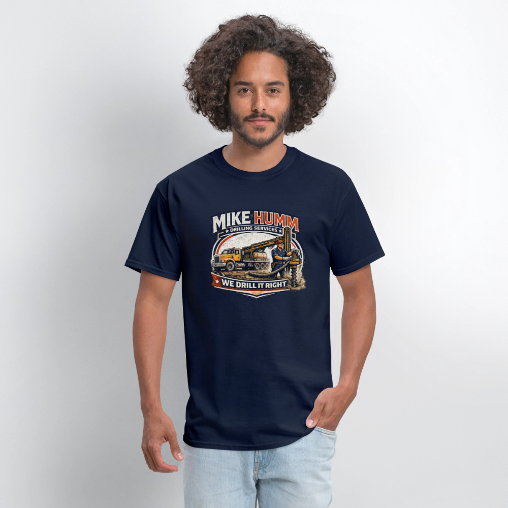 Mike Humm Drilling Service T-Shirt - navy