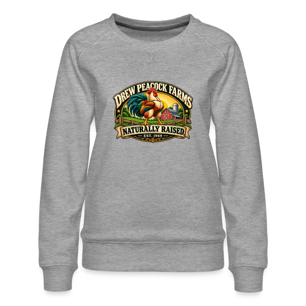 Drew Peacock Farms Women's Premium Sweatshirt - heather grey