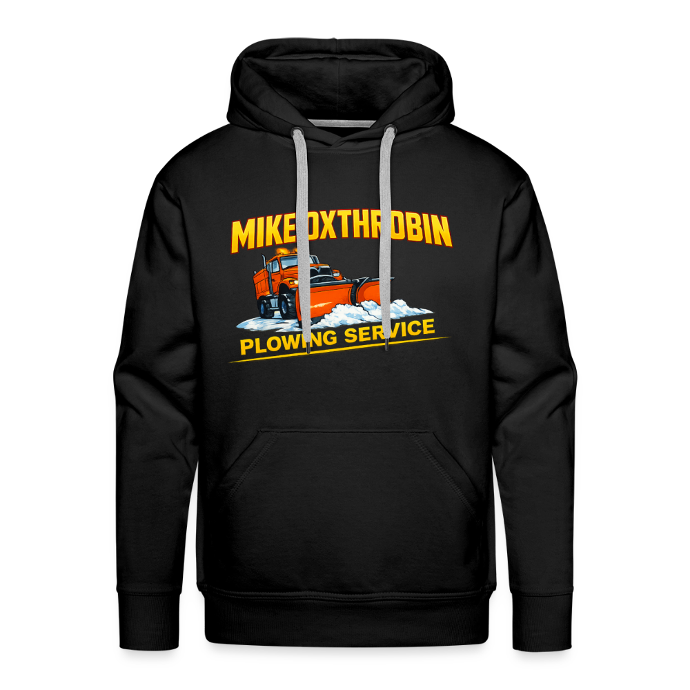 Mike Oxthrobin Plowing Service Premium Hoodie - black