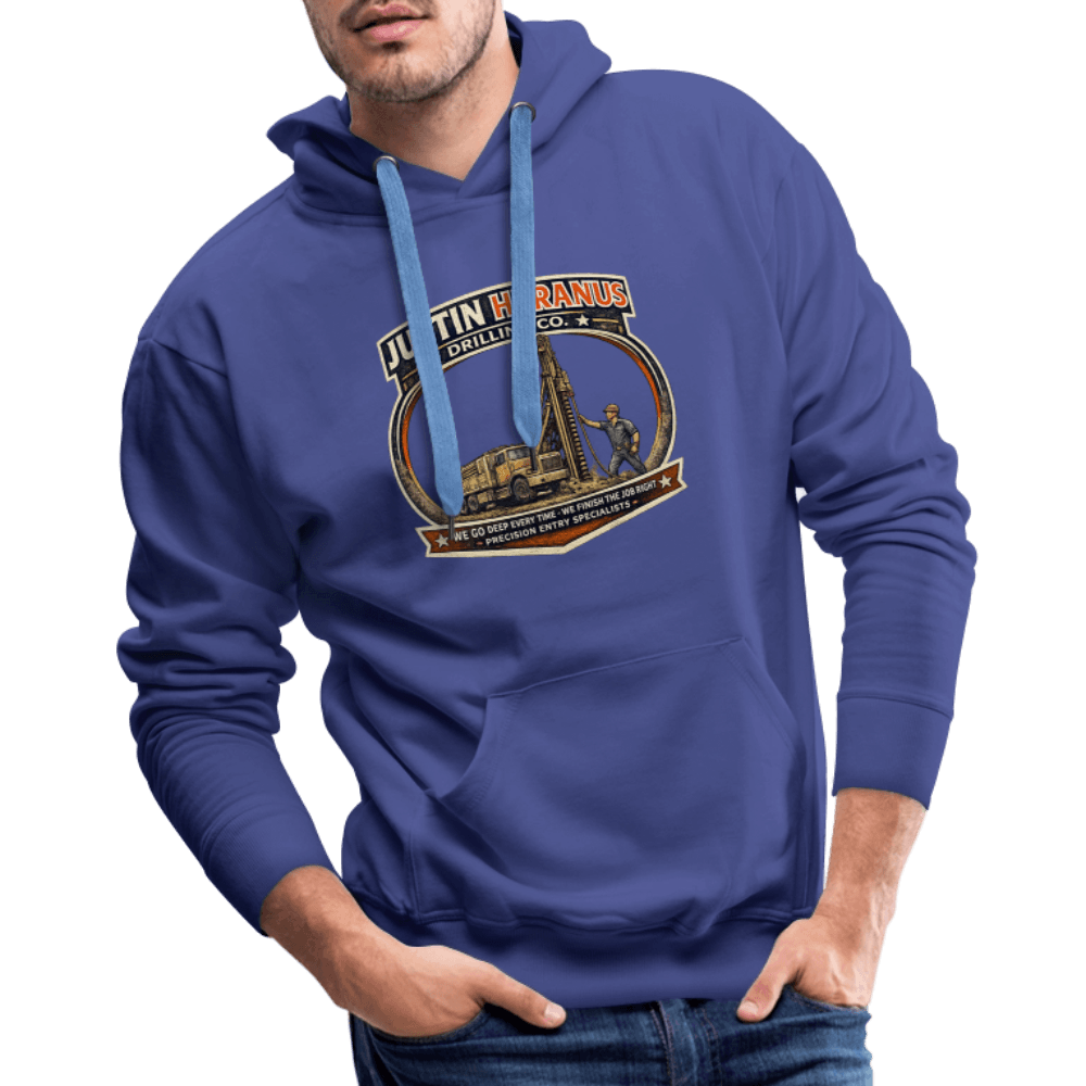 Justin Heranus Drilling Company Premium Hoodie Color: White