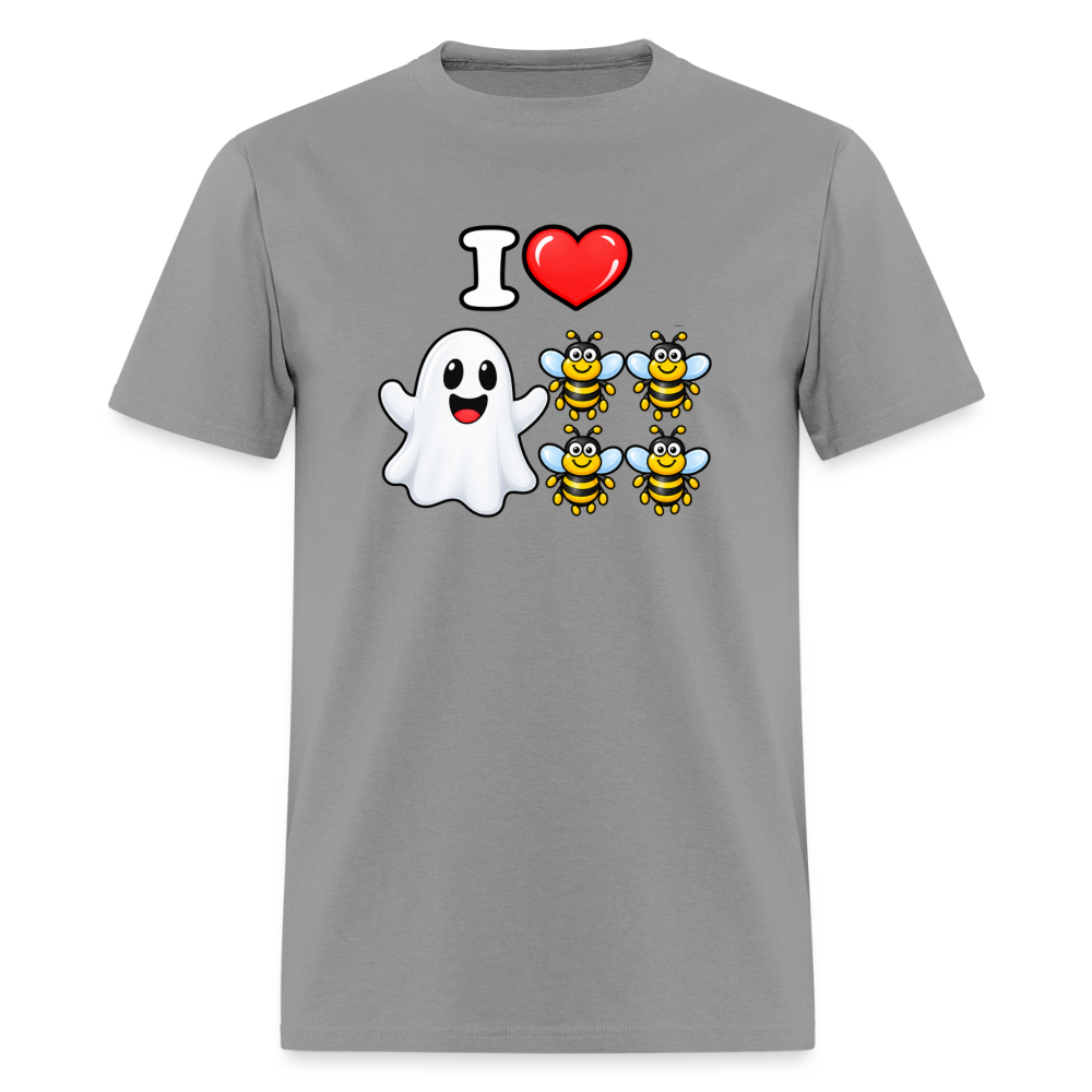 I Heart Boo Bees Funny Halloween T-Shirt Color: Rock