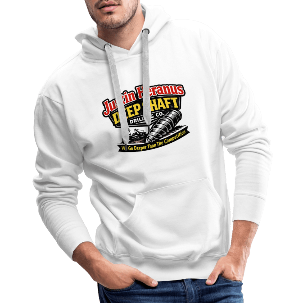 Justin Heranus Deep Shaft Drilling Premium Hoodie Color: White