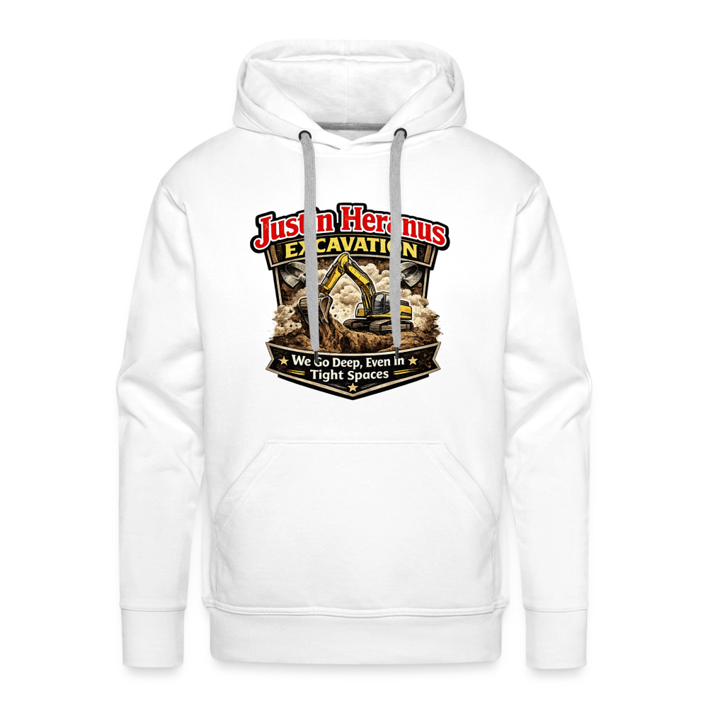 Justin Heranus Excavation Premium Hoodie - white