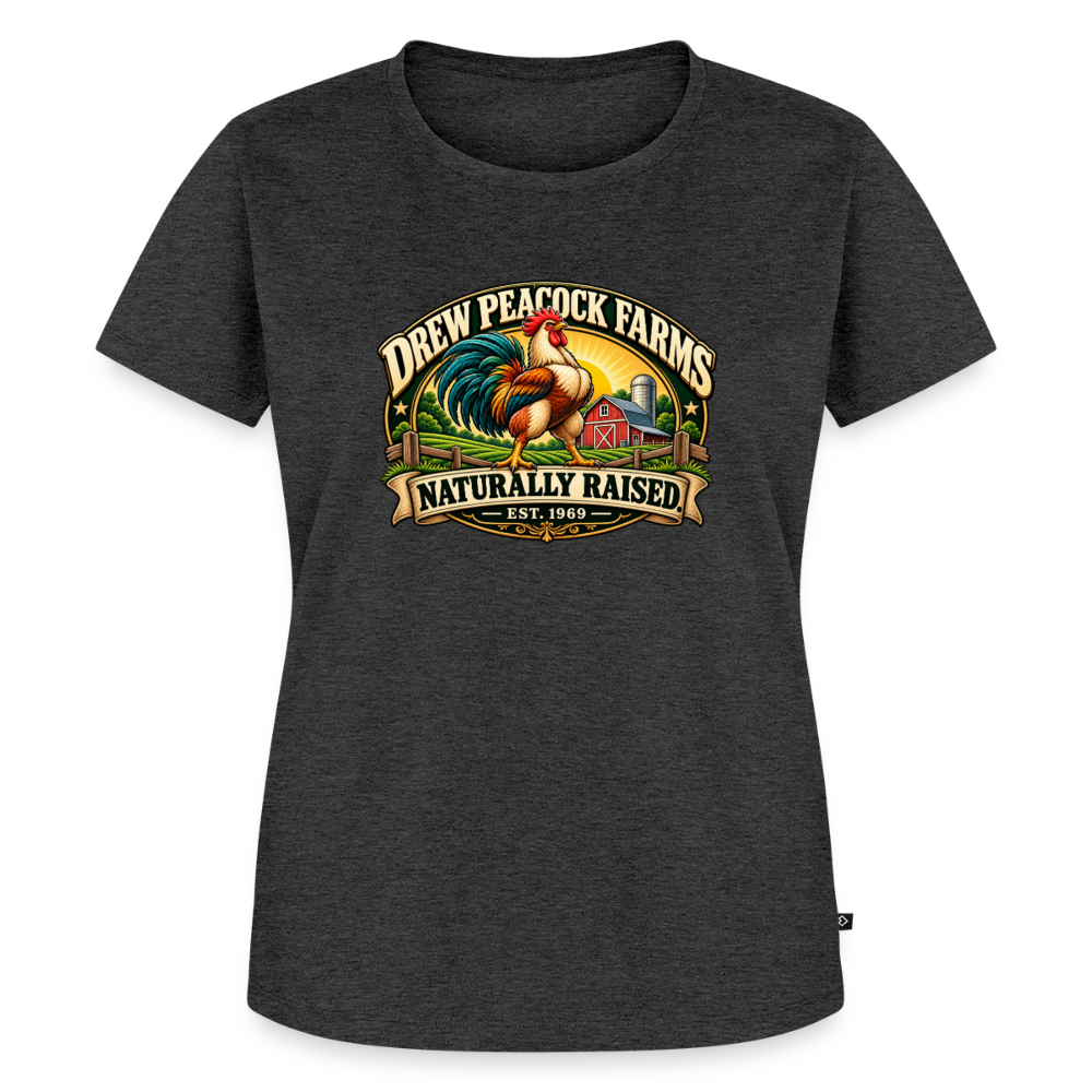 Drew Peacock Farms Women’s Premium T-Shirt - heather anthracite