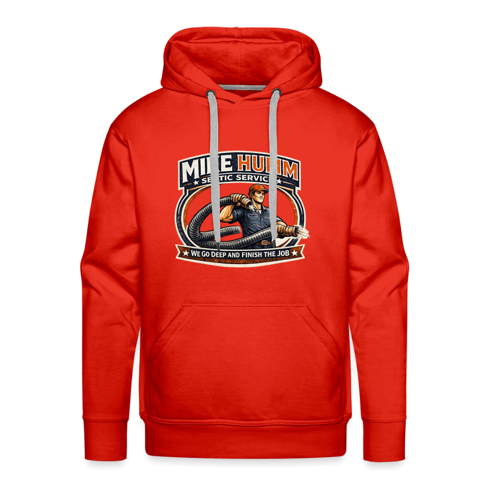 Mike Humm Septic Service Premium Hoodie Color: Red