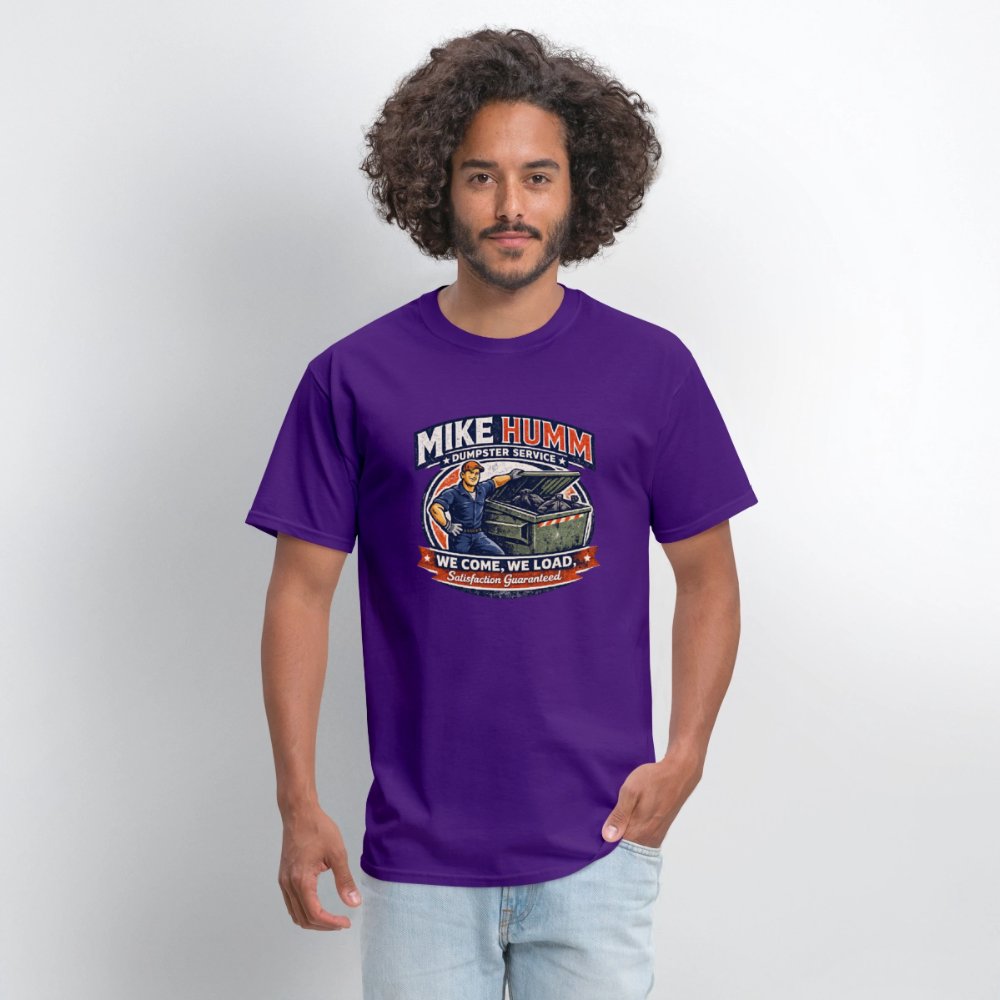 Mike Humm Dumpster Service T-Shirt - purple