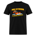 Mike Oxthrobin Plowing Service Funny Fake Business T-Shirt - black