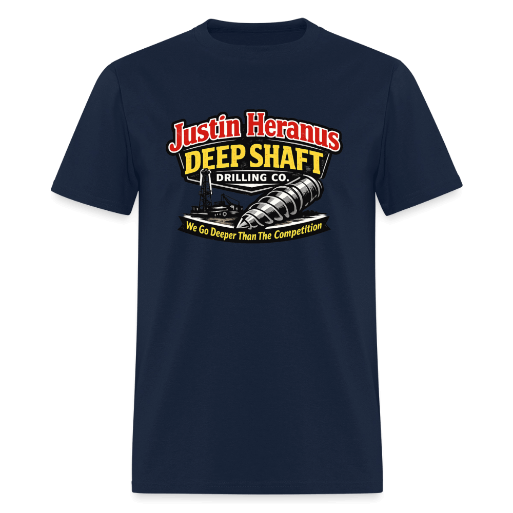Justin Heranus Deep Shaft Drilling T-Shirt Color: Navy