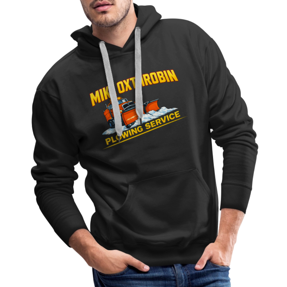 Mike Oxthrobin Plowing Service Premium Hoodie - black