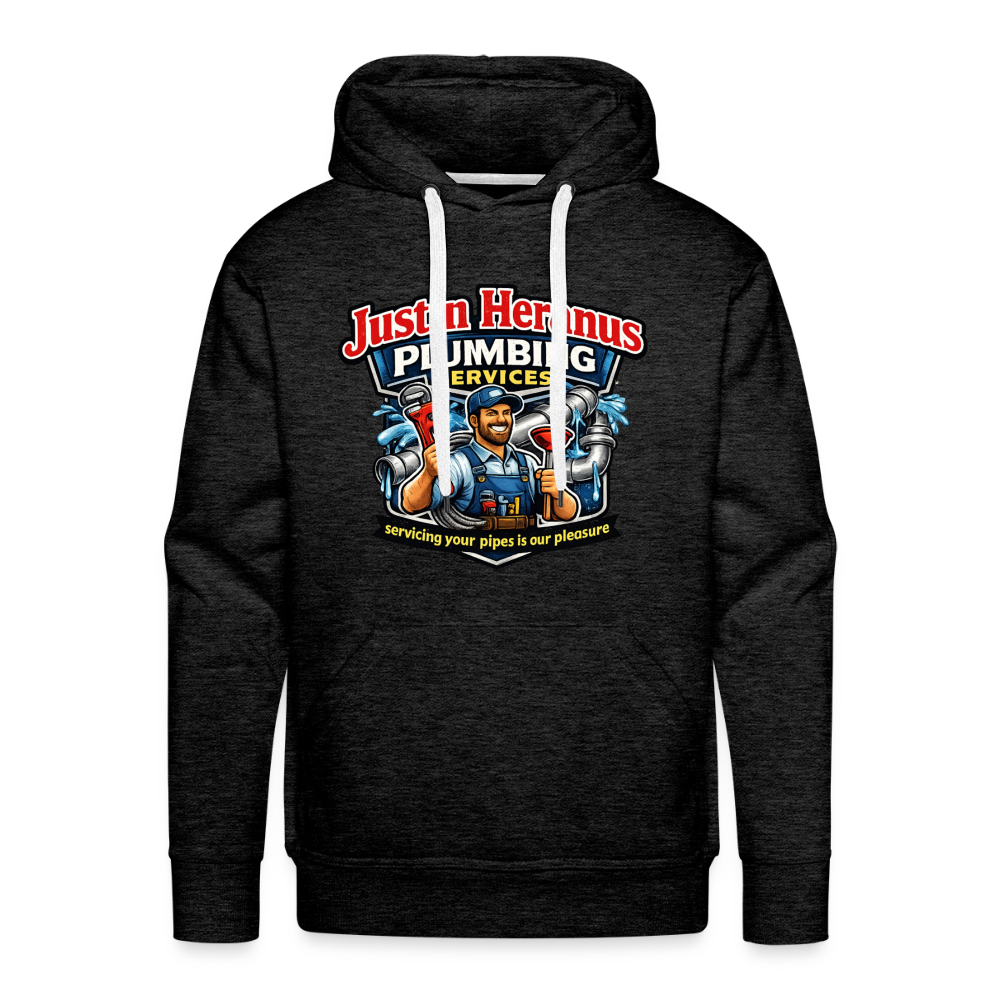 Justin Heranus Plumbing Premium Hoodie - charcoal grey
