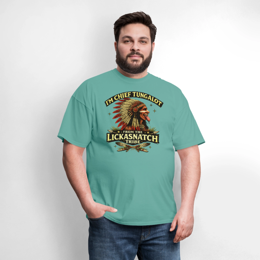 I'm Chief Tungalot From Lickasnatch Tribe T-Shirt Color: Black
