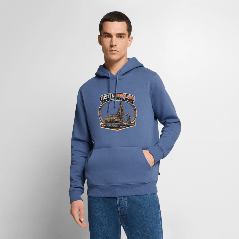 Justin Heranus Drilling Company Premium Hoodie Color: White