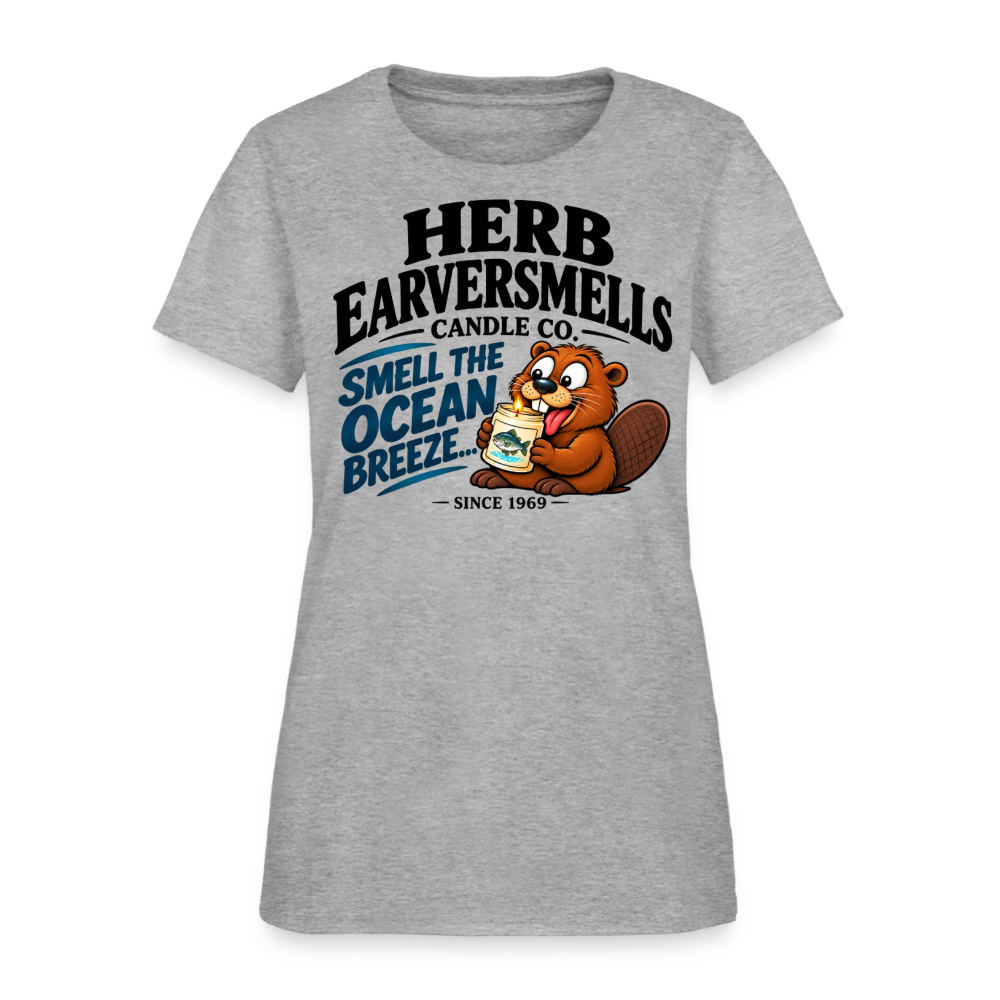 Herb Eaversmells Candle Company Women's T-Shirt Color: Heather Gray