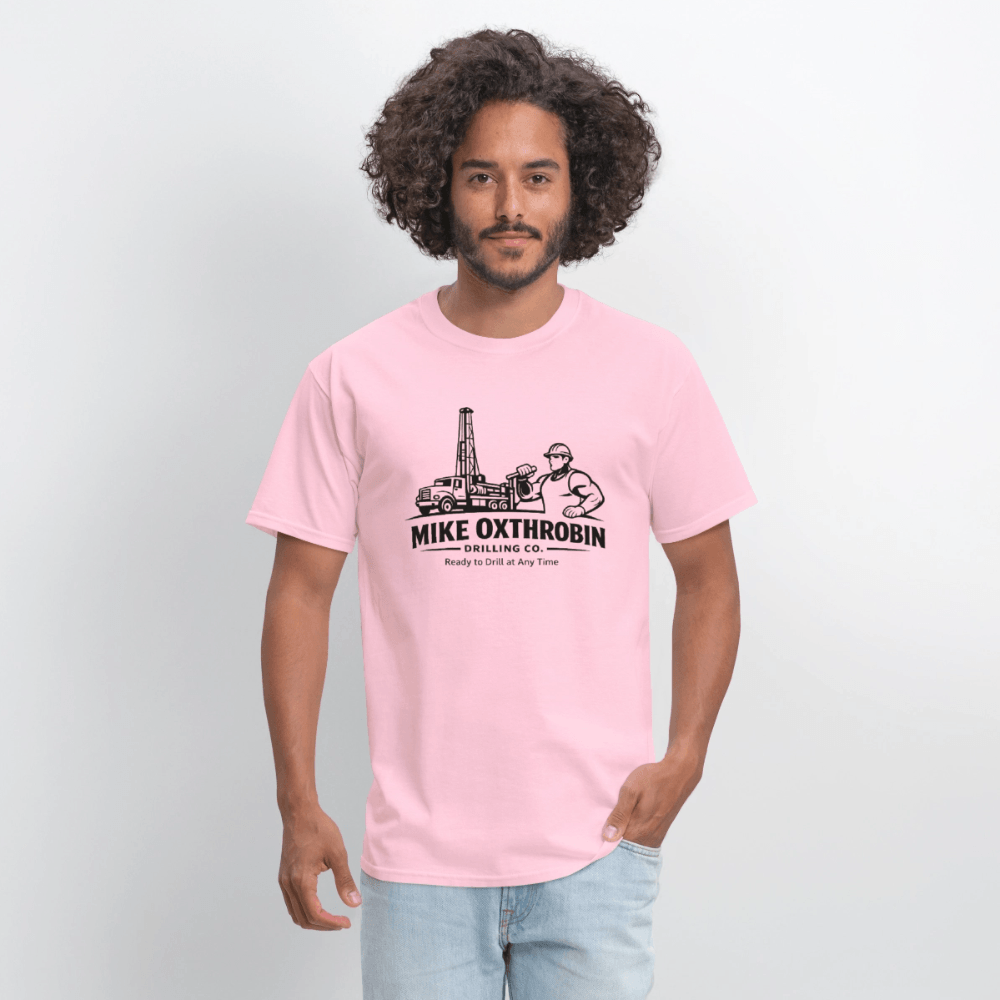Mike Oxthrobin Drilling Co Funny T-Shirt Color: Rock