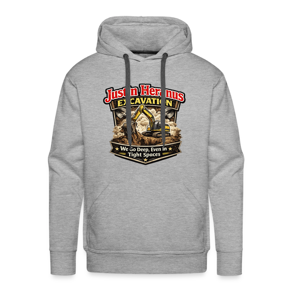Justin Heranus Excavation Premium Hoodie - heather grey