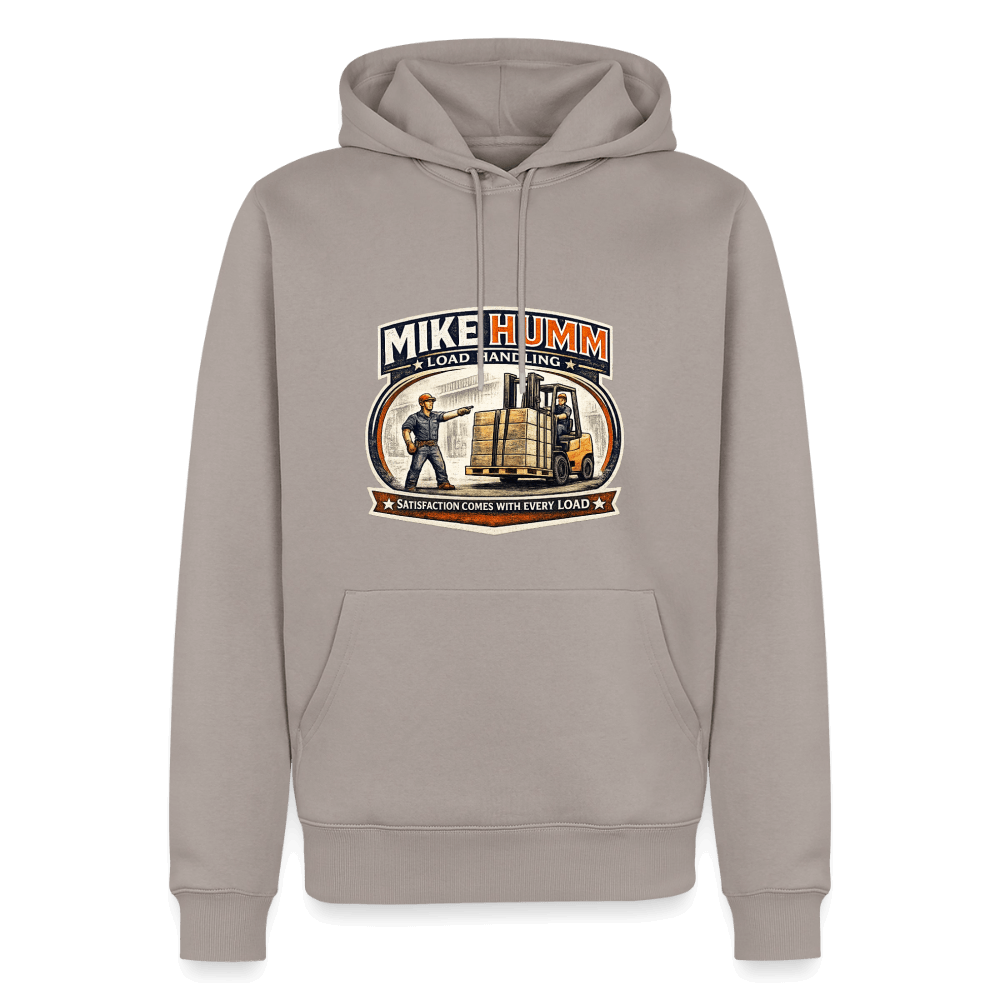 Mike Humm Load Handling Premium Hoodie Color: Taupe