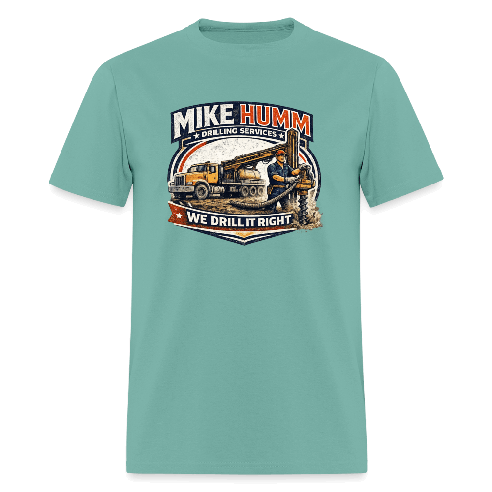 Mike Humm Drilling Service T-Shirt Color: Aquatic