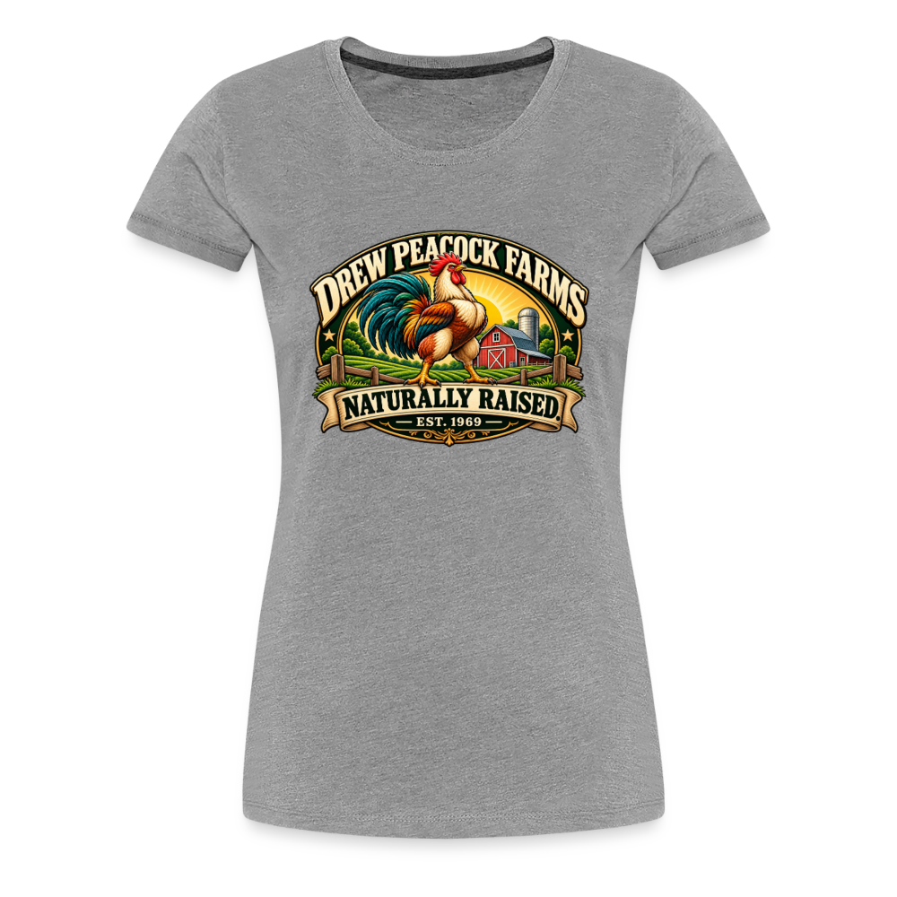 Drew Peacock Farms Women’s Premium T-Shirt - heather gray