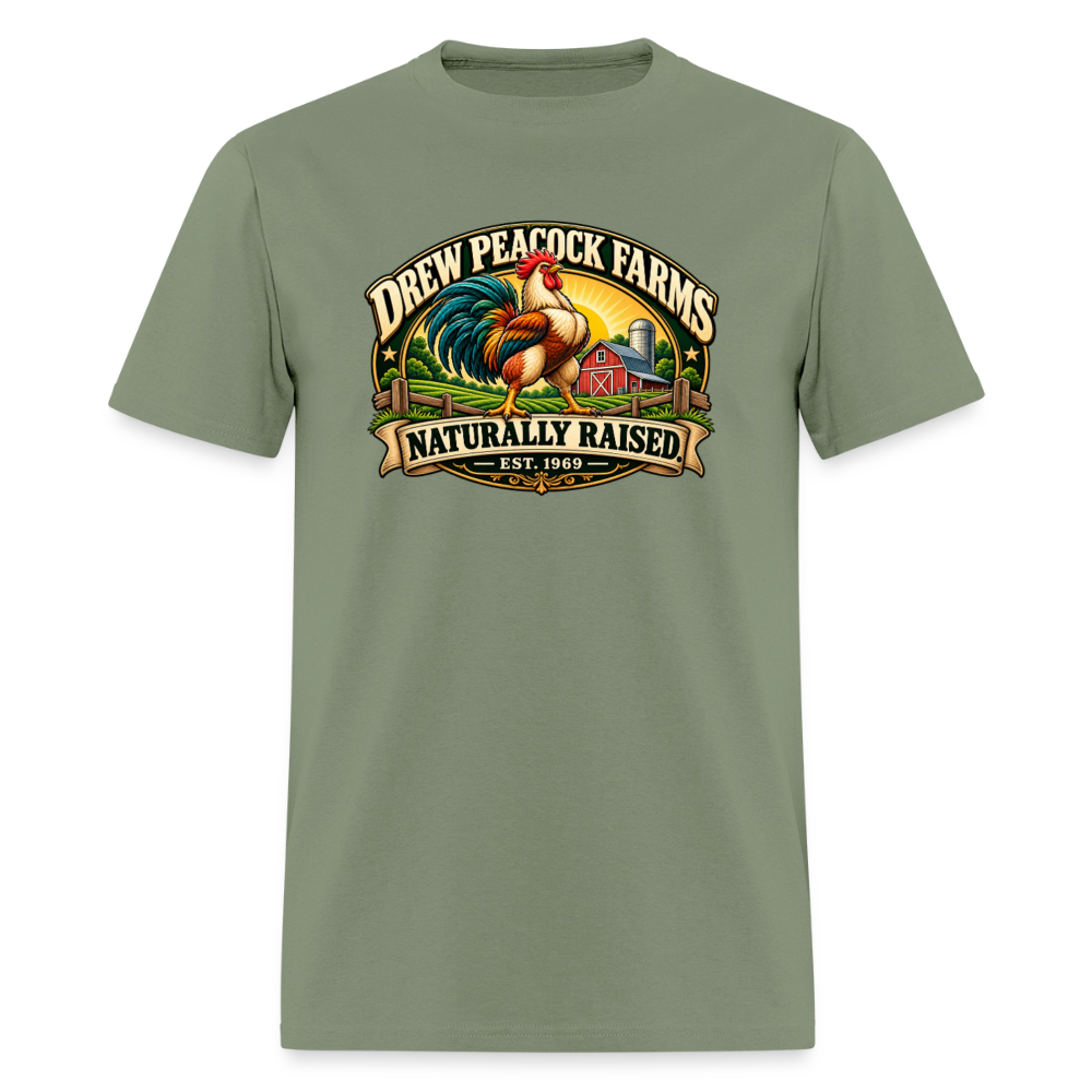 Drew Peacock Farms T-Shirt - military green