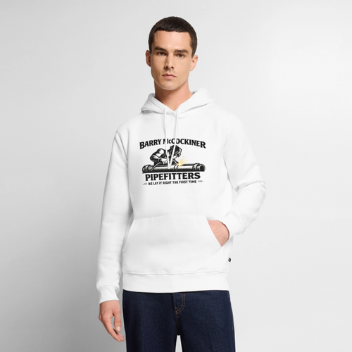 Barry McCockiner Pipefitters Premium Hoodie Color: White