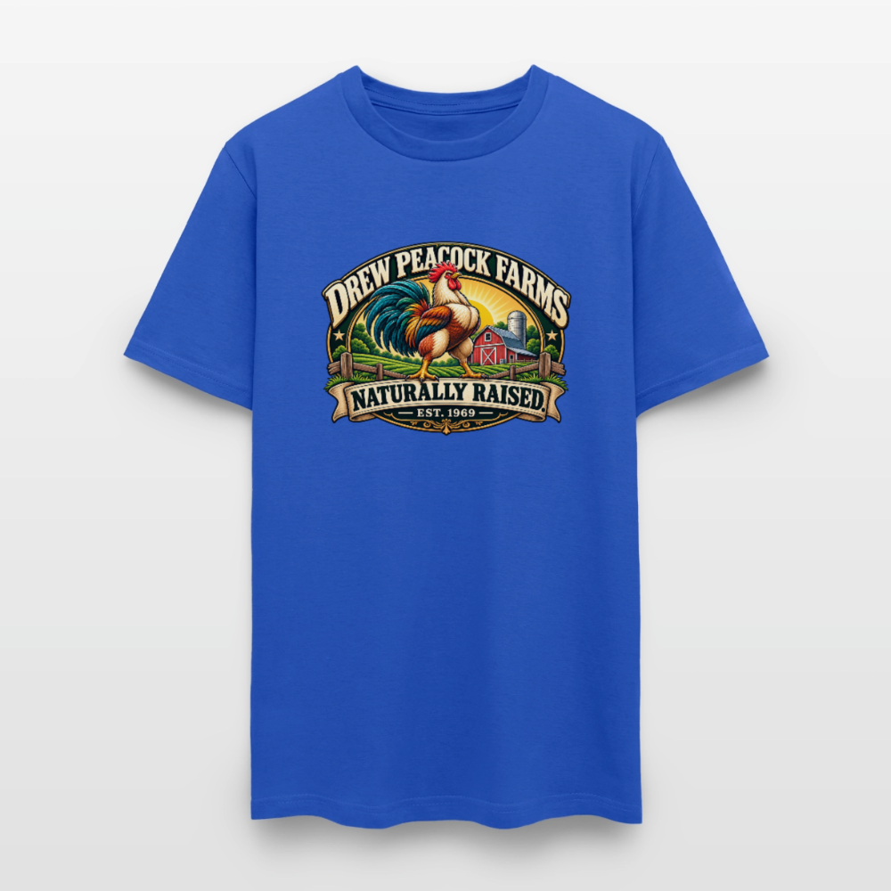 Drew Peacock Farms T-Shirt - royal blue