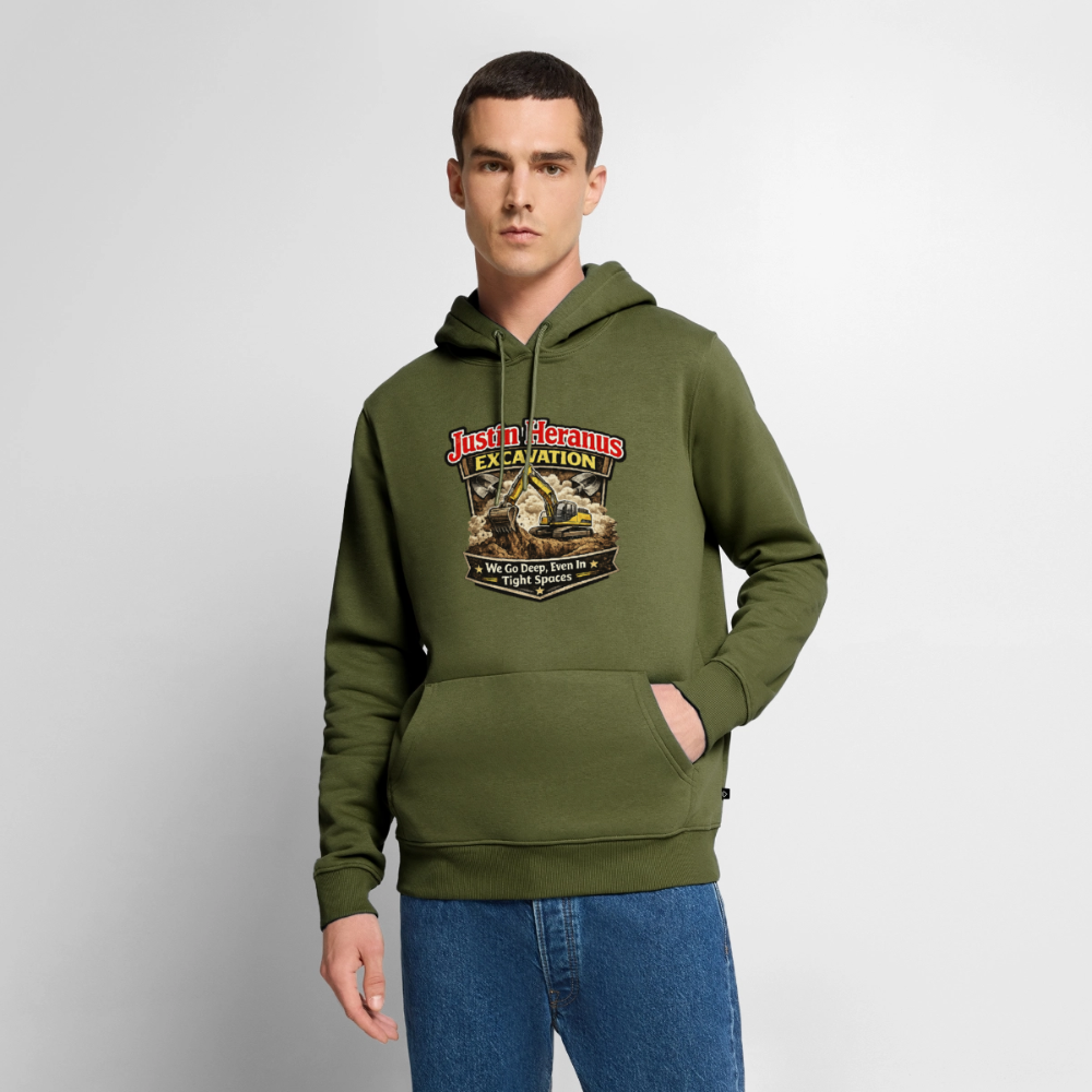 Justin Heranus Excavation Premium Hoodie - khaki green 