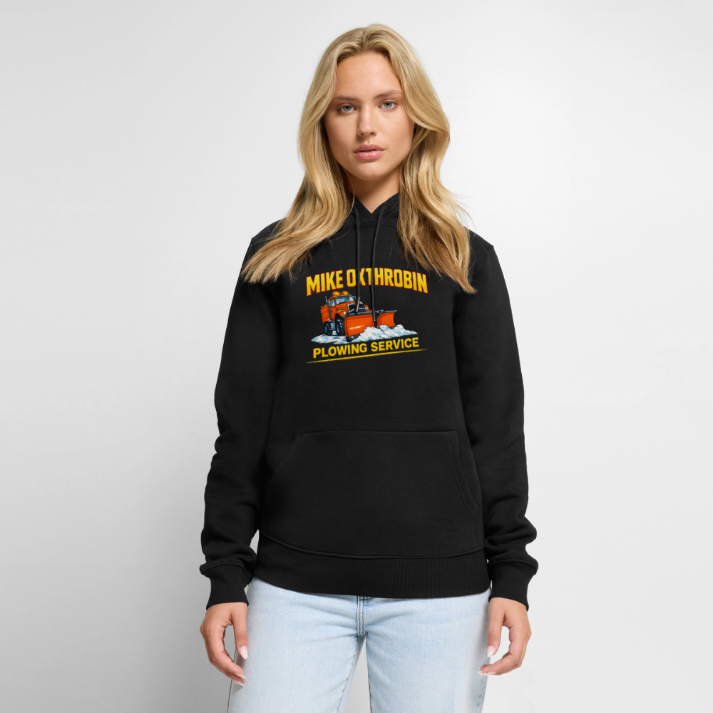 Mike Oxthrobin Plowing Service Premium Hoodie - black