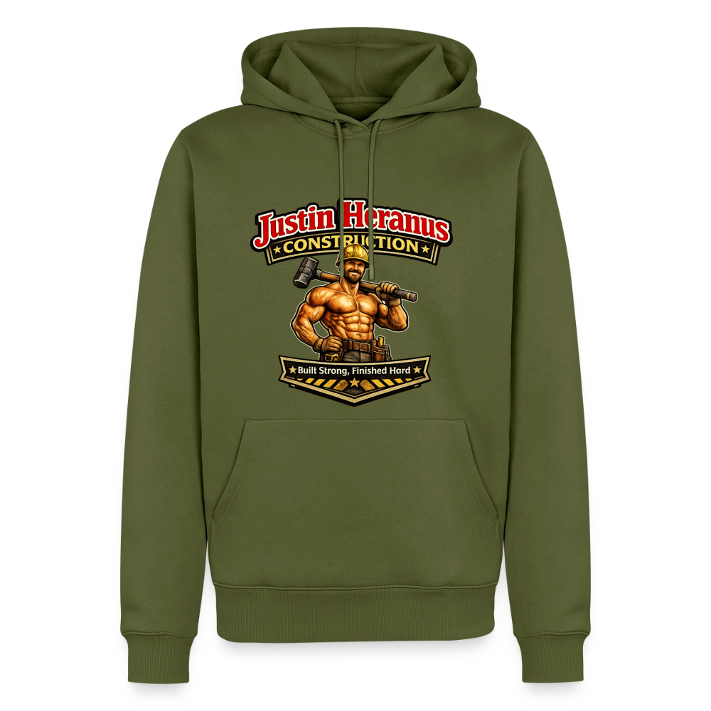 Justin Heranus Construction Premium Hoodie - khaki green 