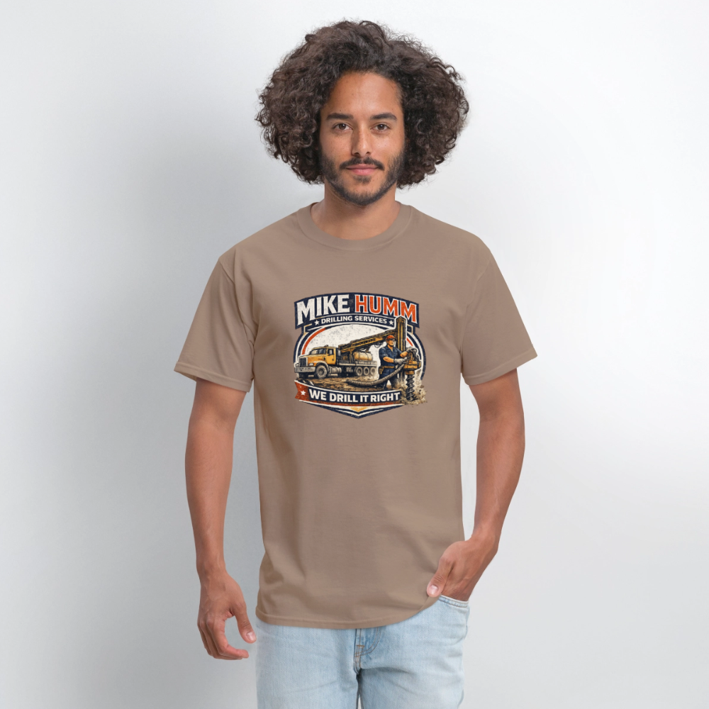 Mike Humm Drilling Service T-Shirt - safari