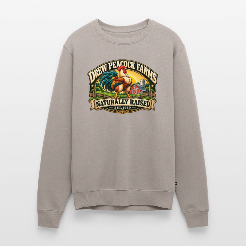 Drew Peacock Farms Men's Premium Sweatshirt Color: Taupe